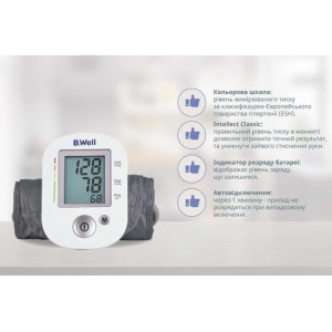 Автоматичний тонометр B.Well PRO-35 M-L (з адаптером) 2
