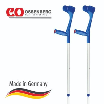 Підлокітна милиця Ossenberg Klassiker 230 DK Bl Extra Strong тверда рукоятка синя