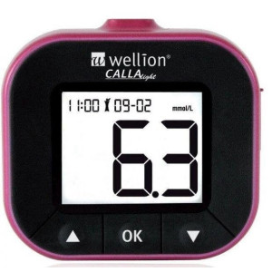 Набор для тестирования уровня глюкозы в крови Wellion CALLA Light ежевика WELL903LBUAMM