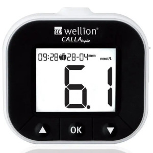 Набор для тестирования уровня глюкозы в крови Wellion CALLA Light белый WELL903LWUAMM