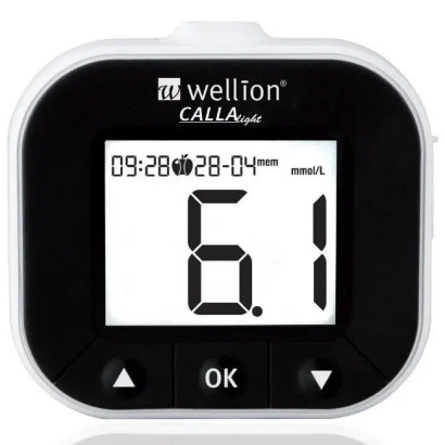 Набор для тестирования уровня глюкозы в крови Wellion CALLA Light белый WELL903LWUAMM