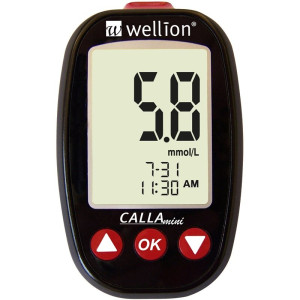 Набор для тестирования уровня глюкозы в крови Wellion CALLA Mini