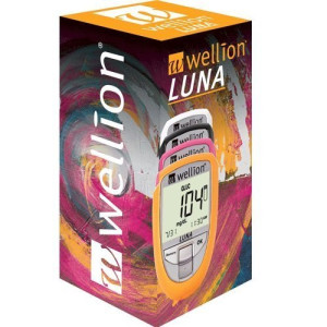 Набор для тестирования уровня глюкозы, холестерина и мочевой кислоты Wellion LUNA trio белый WELL603TWUAMM 2