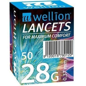 Ланцеты Wellion 28 г (G), 50 штук WELL250R