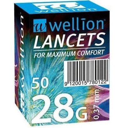Ланцеты Wellion 28 г (G), 50 штук WELL250R