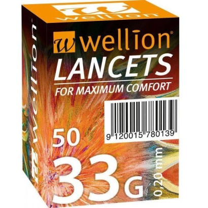 Ланцеты Wellion 33 г (G), 50 штук WELL253R