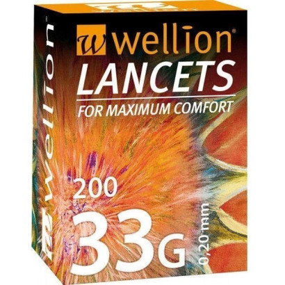 Ланцети Wellion 33 г (G), 200 штук WELL203R