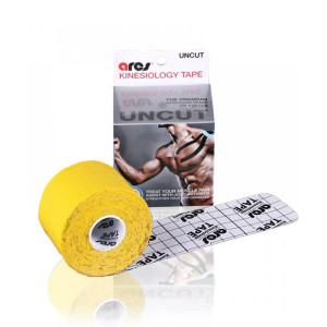 Эластичный Кинезиологический пластырь Арес Анкут 5см*5 м (Желтый)
