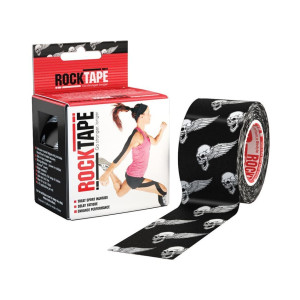 Еластичний кінезіологічний пластир ROCKTAPE Десіжн 5см*5 м  (Black Skull)