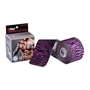 Эластичный Кинезиологический пластырь Арес Амазон 5см*5 м Ares Kinesio Tape Amazon (Zebra)