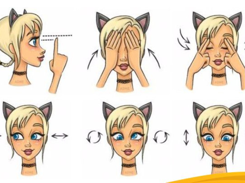 Топ-6 простых упражнений для глаз