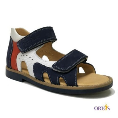 Ортопедичні сандалі ОrtoBaby S2001 сині-білі