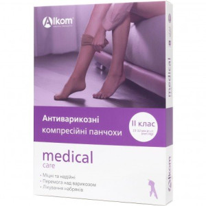 Антиварикозні панчохи medical care, закритий мисок, клас компресії II Алком 00212