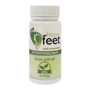 Тальк для ніг HAPPY FEET Протигрибковий (чайне дерево) 50 г ENJEE 10644