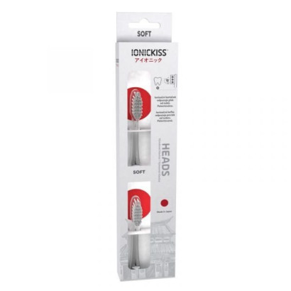 Іонна насадка щітка IONICKISS Soft М'яка Біла (2 шт.) IO21-02W