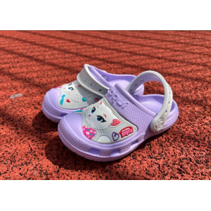 Сабо (кроксы) детские COQUI MAXI Talking Tom and Friends (9382 Lt. lila/Khaki grey) светло-фиолетовый/серый ДОСТУПЕН ТОЛЬКО САМОВЫВОЗ 2