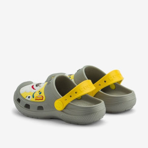 Сабо (кроксы) детские COQUI MAXI Talking Tom and Friends (9382 Mid. grey/Yellow) серый/желтый ДОСТУПЕН ТОЛЬКО САМОВЫВОЗ 2