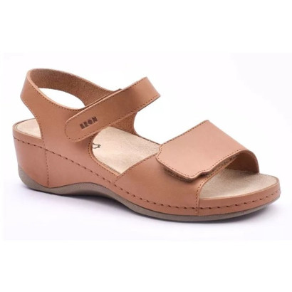Босоножки женские Leon 2024 коричневый