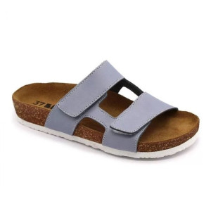 Ортопедические шлепанцы женские Leon 4051 голубой орландо