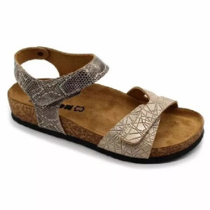 Босоніжки жіночі ортопедичні Leon 4300 золотиста змія