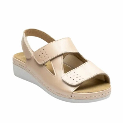 Босоніжки жіночі ортопедичні зі вставкою для "кісточки" Leon 5020 лососевий