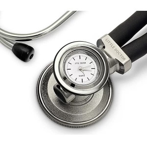 Стетоскоп багатоцільовий Little Doctor LD Ste Time тип Раппапорта з вбудованим годинником чорний 2