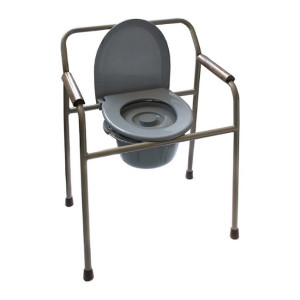 Стул-туалет нерегулируемый по высоте с санитарным оснащением MEDOK Премиум MED-04-005Prem