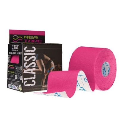 Кинезиологический тейп универсальный розовый REA TAPE REA-Classic-pin