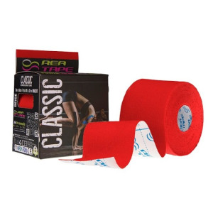 Кинезиологический тейп универсальный красный REA TAPE REA-Classic-red