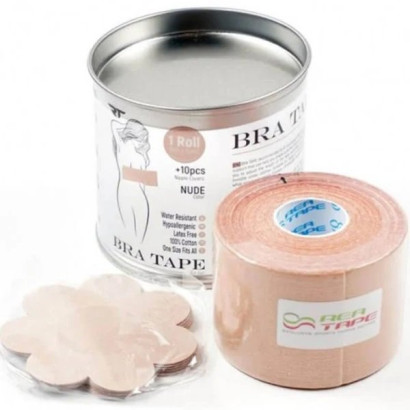 Кінезіологічний тейп бежевий REA TAPE Tap Bra Beige REA-Bra-Beige