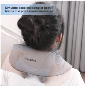 Масажер NAIPO Neck and Shoulder oFree для шиї та плечей з підігрівом і регульованими ремінцями MGS-2301 2