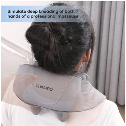 Масажер NAIPO Neck and Shoulder oFree для шиї та плечей з підігрівом і регульованими ремінцями MGS-2301 2
