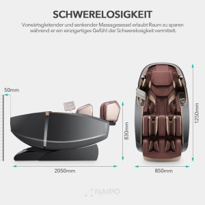 Массажное кресло NAIPO MGC-8900 Massage Chair Голубое MGC-8900 2