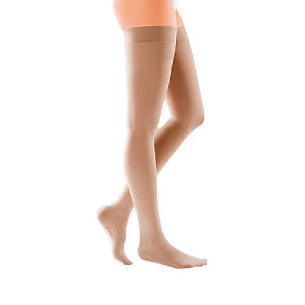 Панчохи компресійні,  I клас компр. Medi mediven COMFORT з широкою кружевною резинкою