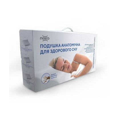 Подушка ортопедична з ефектом пам’яті NOSCO ANATOMIC MED 17001 2