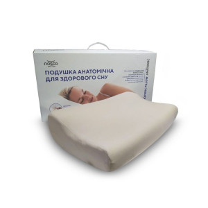 Подушка ортопедическая с эффектом памяти NOSCO ANATOMIC STANDART 17007