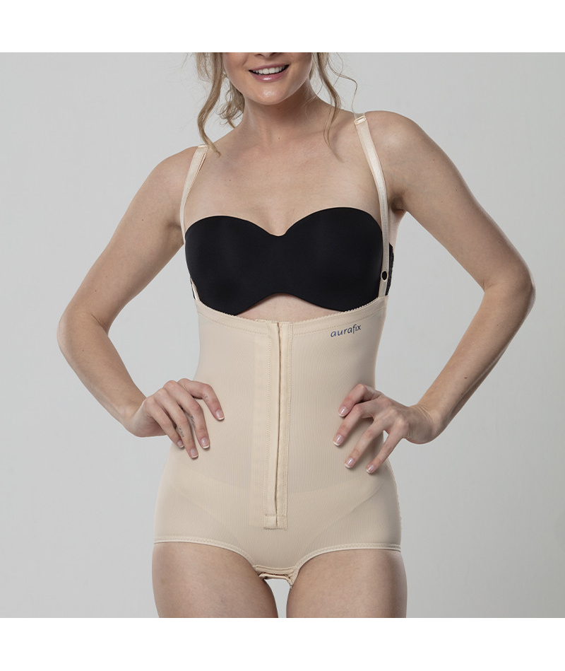 Компрессионное боди после липосакции Aurafix LC-1540 бежевый