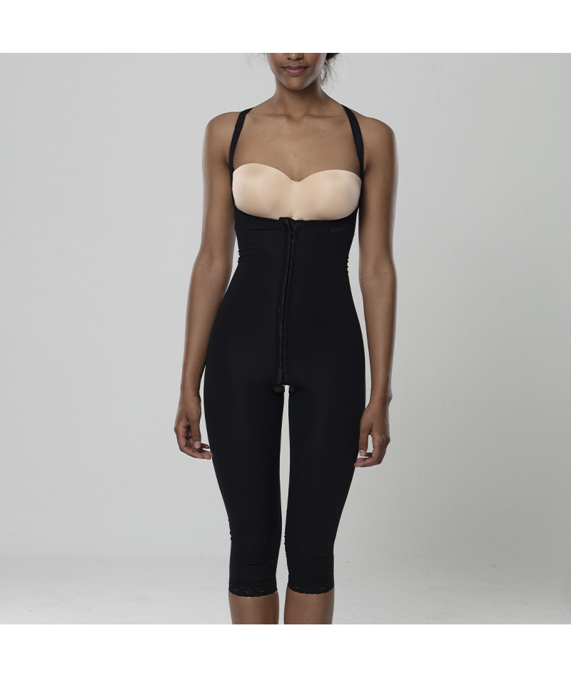 Компрессионные бриджи после липосакции Aurafix LC-1530 высокие черные