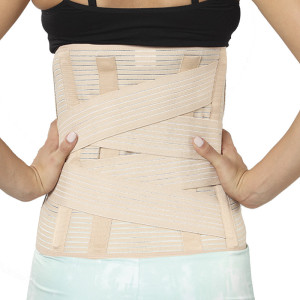 Бандаж для поясницы Aurafix AO-80 с ремнем, пояснично-крестцовый, 32 см