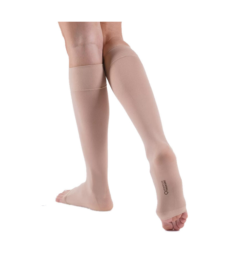 Компрессионные гольфы Thuasne Venoflex Kokoon (20-36 мм.рт.ст.) с открытым носком, бежевые