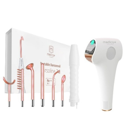КОМПЛЕКТ 2 В 1: ПОРТАТИВНЫЙ ДАРСОНВАЛЬ MEDICA+ DARSOLINE 7.0 + ФОТОЭПИЛЯТОР HAIRCLEANER 8.0 (ЯПОНИЯ)