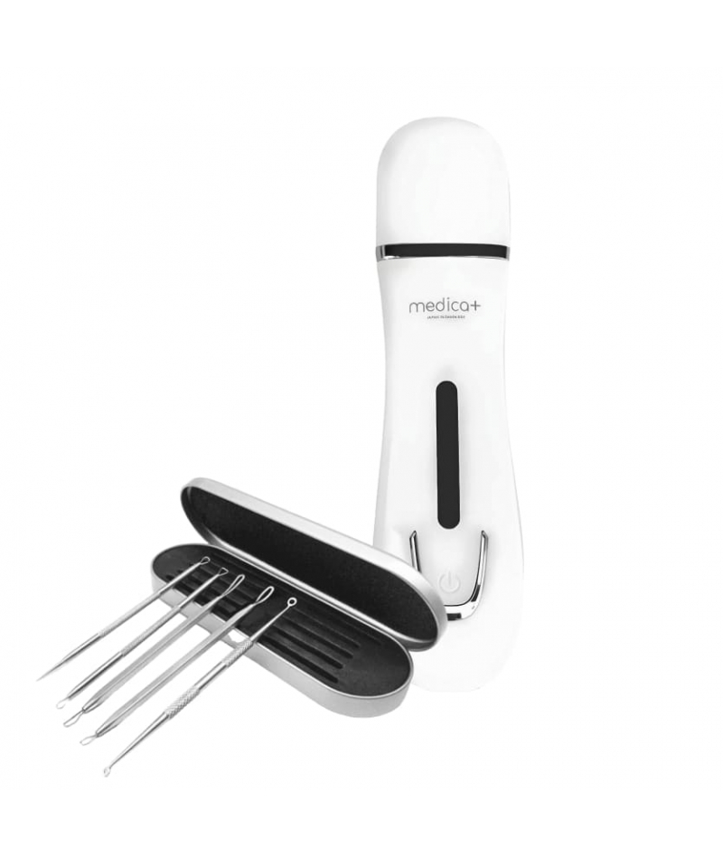 Набір Ультразвуковий скрабер для обличчя MEDICA+ Vibroskin 5.0 + інструменти для чищення обличчя