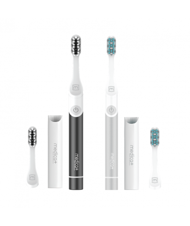 Набор звуковых зубных щеток MEDICA+ PROBRUSH 7.0 black + silver