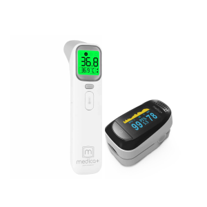 КОМПЛЕКТ 2 В 1: БЕЗКОНТАКТНИЙ ТЕРМОМЕТР 7.0 + ПУЛЬСОКСИМЕТР 7.0 ( ЯПОНІЯ )