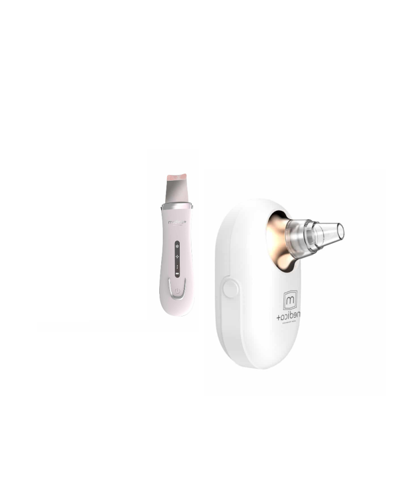 КОМПЛЕКТ 2 В 1: ВАКУУМНИЙ ОЧИСНИК ШКІРИ 7.0 + УЛЬТРАЗВУКОВИЙ СКРАБЕР ДЛЯ ОБЛИЧЧЯ 5.0 ( ЯПОНІЯ )