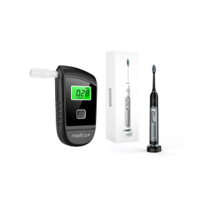 НАБІР 2В1:УЛЬТРАЗВУКОВА ЗУБНА ЩІТКА PROBRUSH 9.0 + АЛКОТЕСТЕР ALCOCONTROL 7.0