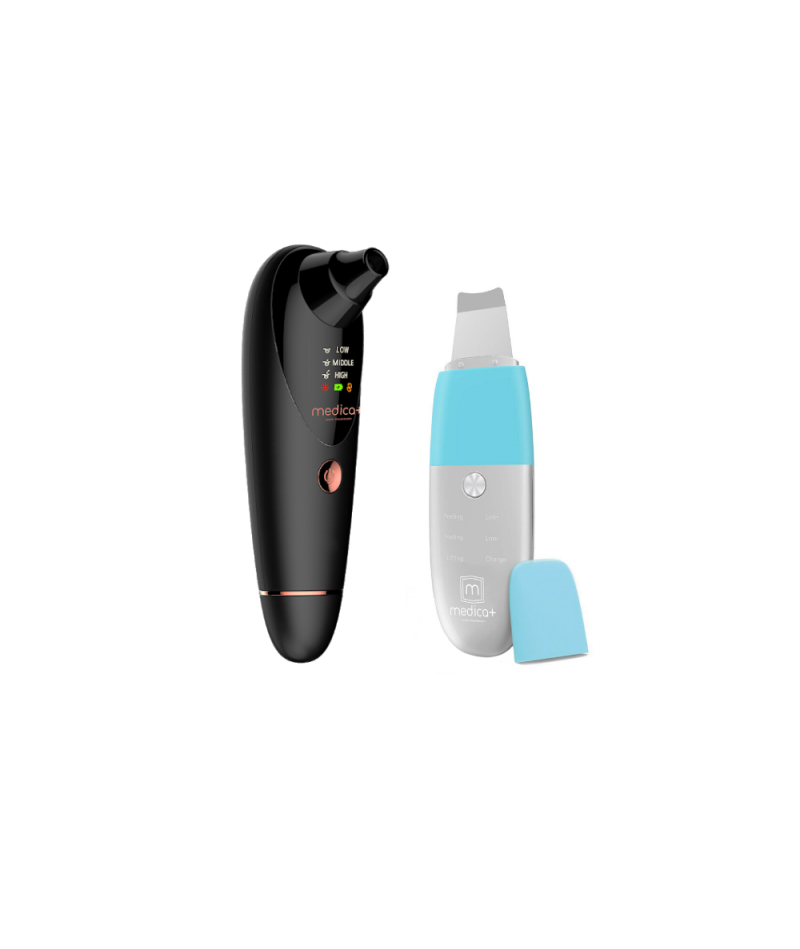 КОМПЛЕКТ 2 В 1: УЛЬТРАЗВУКОВИЙ СКРАБЕР 8.0 + ВАКУУМНИЙ ОЧИСНИК ШКІРИ 9.0 ( ЯПОНІЯ )