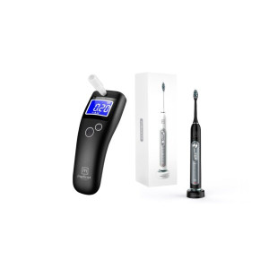 КОМПЛЕКТ 2 В 1:УЛЬТРАЗВУКОВА ЗУБНА ЩІТКА PROBRUSH 9.0 + АЛКОТЕСТЕР ALCO CONTROL 8.0 ( ЯПОНІЯ )