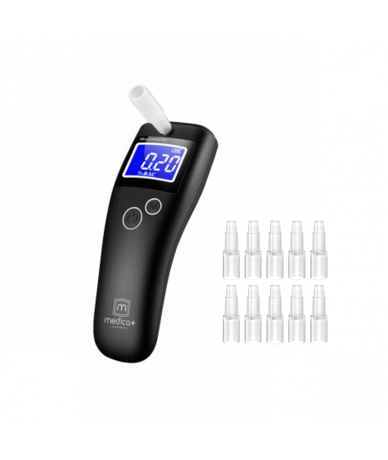 Алкотестер MEDICA+ Alco Control 8.0 + Комплект мундштуков 40шт.