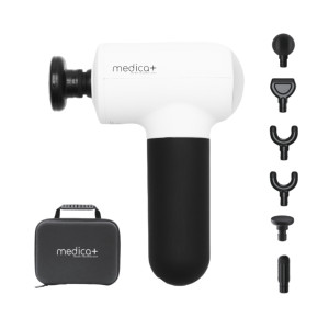 Перкусійний масажер для тіла і м'язів MEDICA+ MassHand Pro 4.0 White